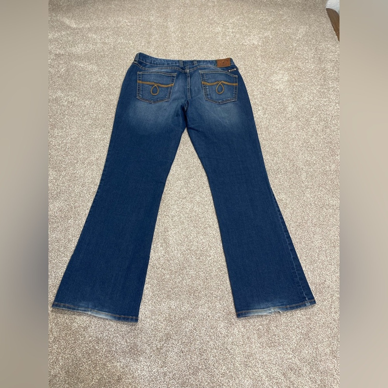 Lucky Brand Lola Bootcut Jeans 1432r Mid Rise Dark Wash Stretch Denim